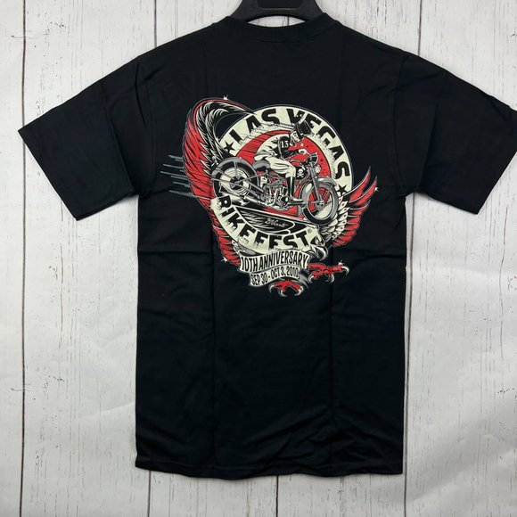 Fruit of the Loom Other - Vintage Las Vegas Bike Fest‎ 2010 Small Fruit of the Loom Casual T-Shirt New Men